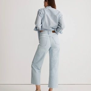 Madewell Perfect Vintage Wide Leg crop in Ward Wash